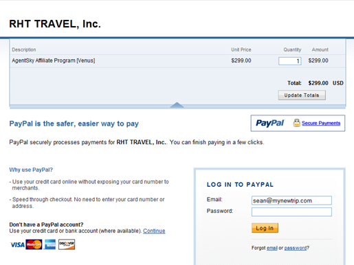 Paypal Screen Shot